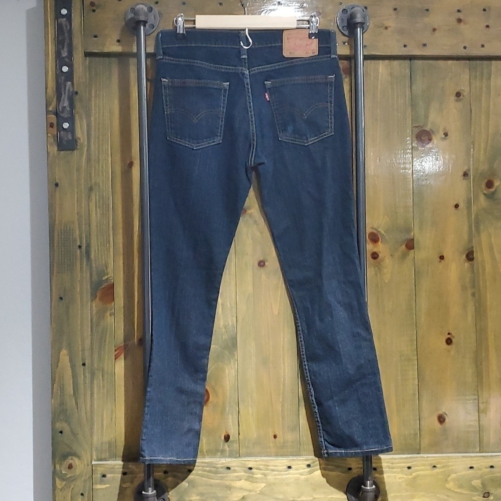 MENS LEVIS 511 BLUE DENIM JEANS W 33 L 32 - Picture 6 of 8